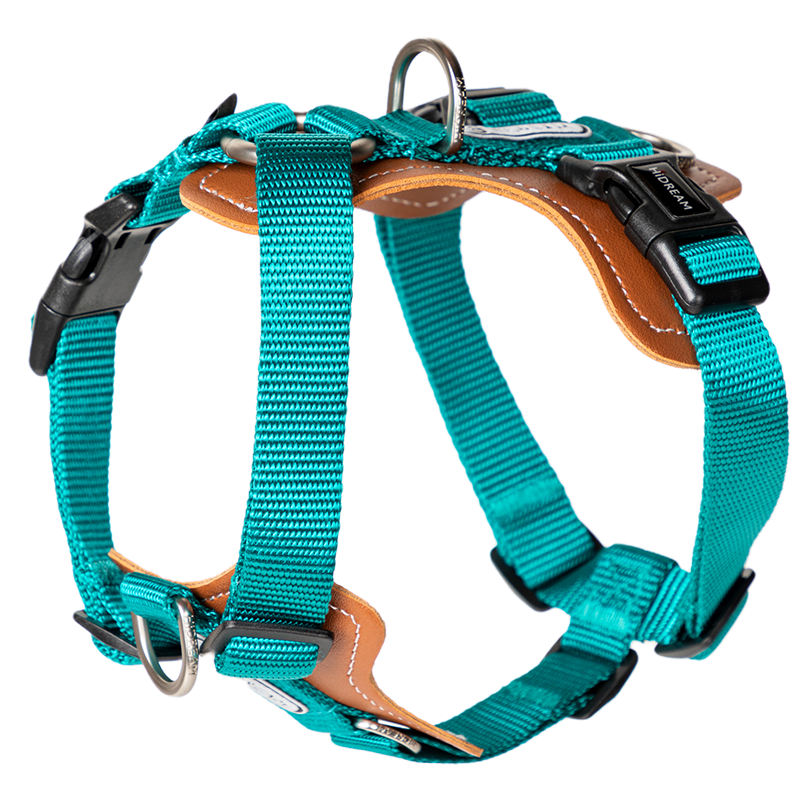 Adjustable Nylon Leather H Harness